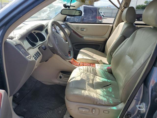 JTEEP21A340037145 - 2004 TOYOTA HIGHLANDER BLUE photo 7