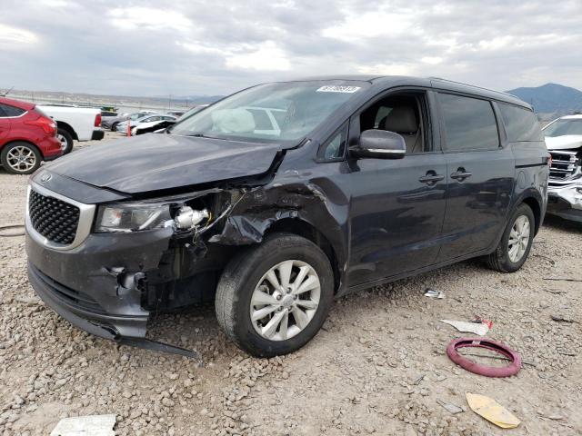 KNDMB5C11F6068682 - 2015 KIA SEDONA LX GRAY photo 1