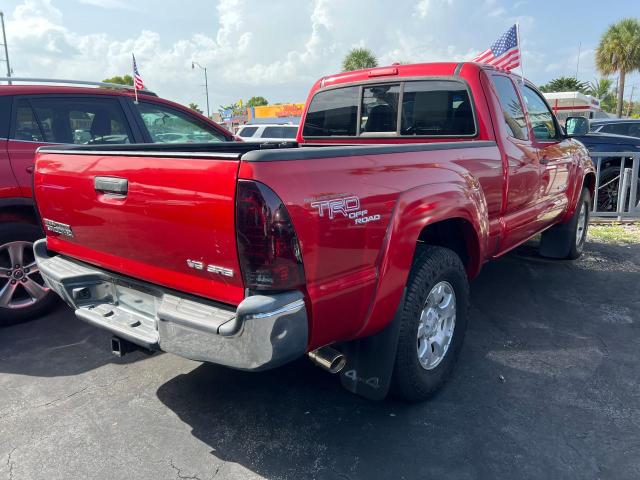 5TEUU42N19Z631584 - 2009 TOYOTA TACOMA ACCESS CAB წითელი ფოტო 4