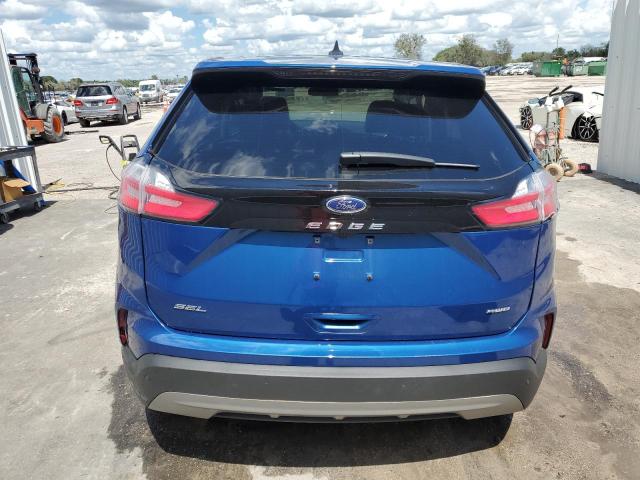 2FMPK4J9XRBA70416 - 2024 FORD EDGE SEL BLUE photo 6