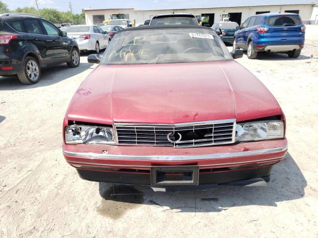 1G6VS3396PU126560 - 1993 CADILLAC ALLANTE BURGUNDY photo 5