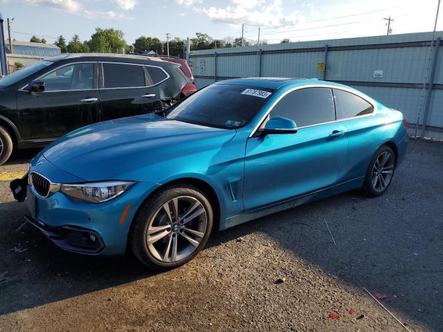 WBA4W5C57JAE43388 - 2018 BMW 430XI BLUE photo 1