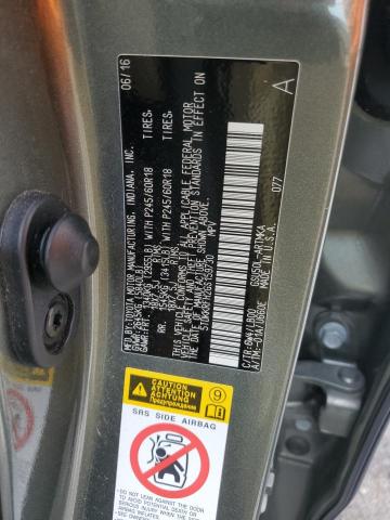 5TDKKRFH2GS159730 - 2016 TOYOTA HIGHLANDER XLE GREEN photo 14