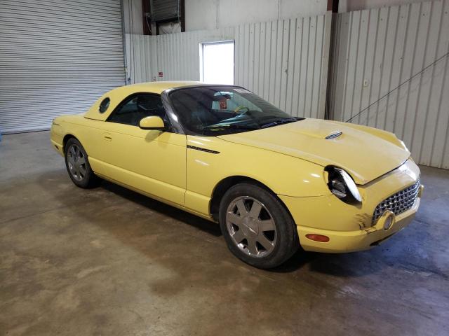 1FAHP60A72Y128840 - 2002 FORD THUNDERBIR YELLOW photo 4