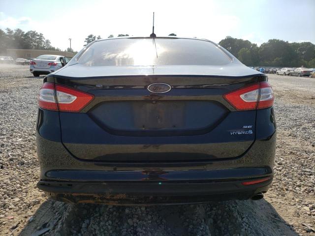 3FA6P0LU8ER173220 - 2014 FORD FUSION SE HYBRID BLACK photo 6