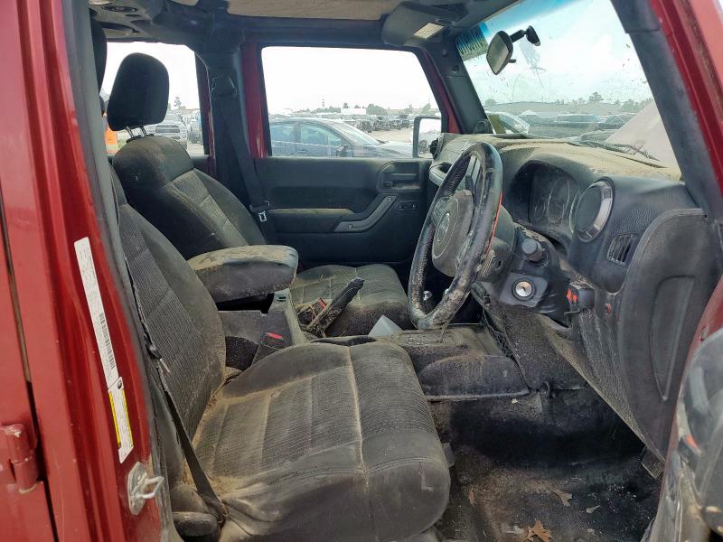 1C4BJWKG3CL230718 - 2012 JEEP WRANGLER U SPORT Қызыл фото 7