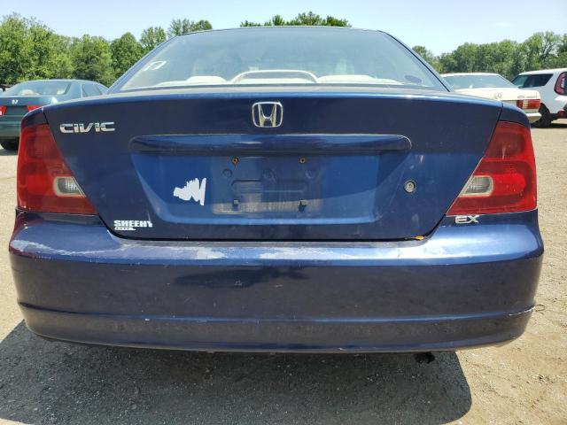 1HGEM21991L118522 - 2001 HONDA CIVIC SI BLUE photo 6
