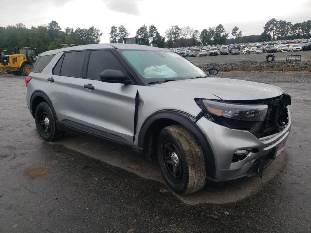 1FM5K8AB3NGB17936 - 2022 FORD EXPLORER POLICE INTERCEPTOR SILVER photo 4
