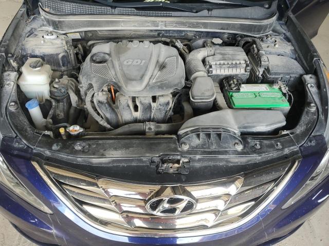 5NPEC4AC7DH801191 - 2013 HYUNDAI SONATA SE BLUE photo 11