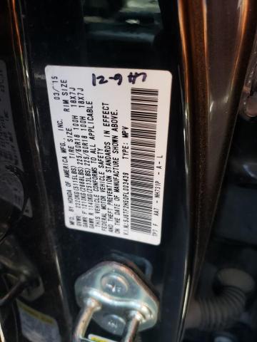 5J6TF2H50FL003439 - 2015 HONDA CROSSTOUR EXL შავი ფოტო 12