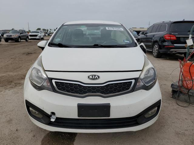 KNADN4A36D6231715 - 2013 KIA RIO EX WHITE photo 5