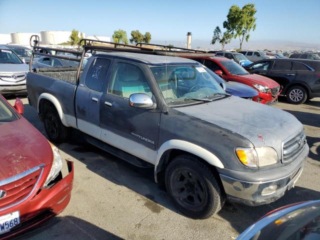 5TBRT3410YS027381 - 2000 TOYOTA TUNDRA ACCESS CAB ნაცრისფერი ფოტო 4
