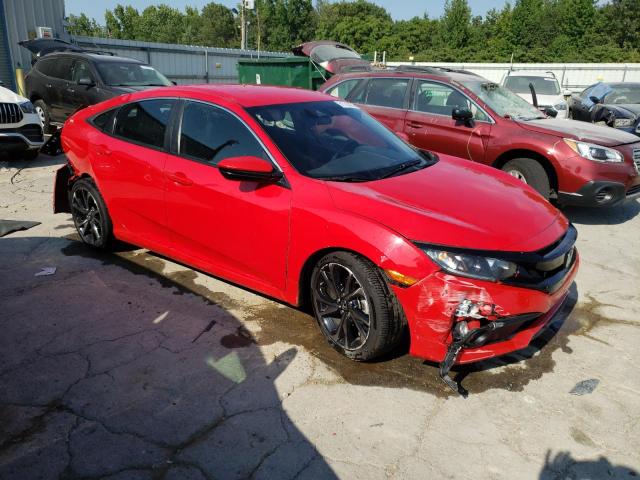2HGFC2F82LH542051 - 2020 HONDA CIVIC SPORT 红色 照片 4
