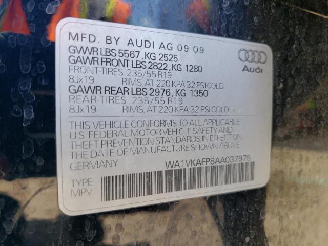 WA1VKAFP8AA037975 - 2010 AUDI Q5 PRESTIGE BLUE photo 13