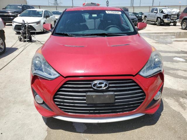 KMHTC6AE4DU144212 - 2013 HYUNDAI VELOSTER TURBO RED photo 5