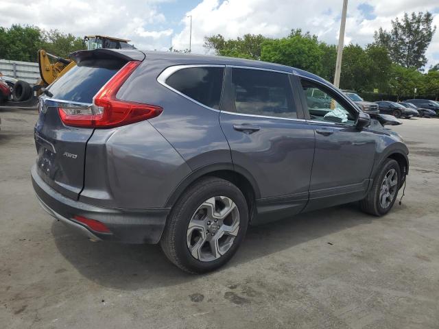 2HKRW2H50KH667481 - 2019 HONDA CR-V EX GRAY photo 3