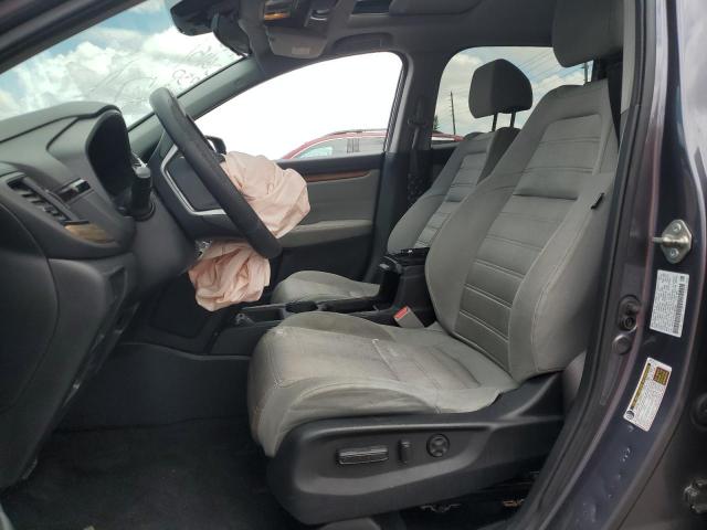 2HKRW2H50KH667481 - 2019 HONDA CR-V EX GRAY photo 7