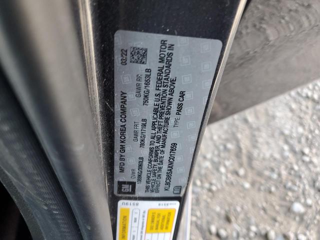 KL8CB6SAXNC017659 - 2022 CHEVROLET SPARK LS BLACK photo 12