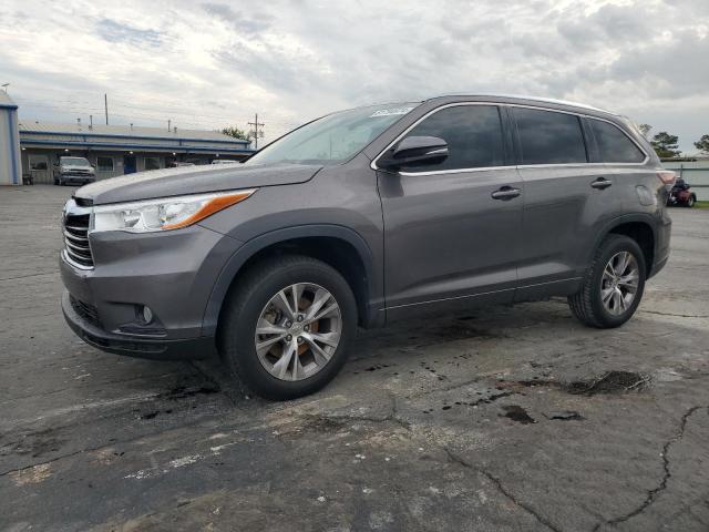 5TDKKRFH3FS065936 - 2015 TOYOTA HIGHLANDER XLE CHARCOAL photo 1