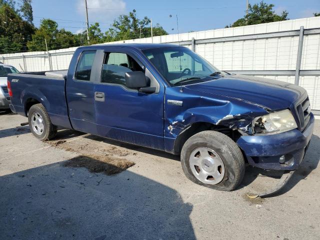 1FTRX12W07FB65225 - 2007 FORD F150 BLUE photo 4