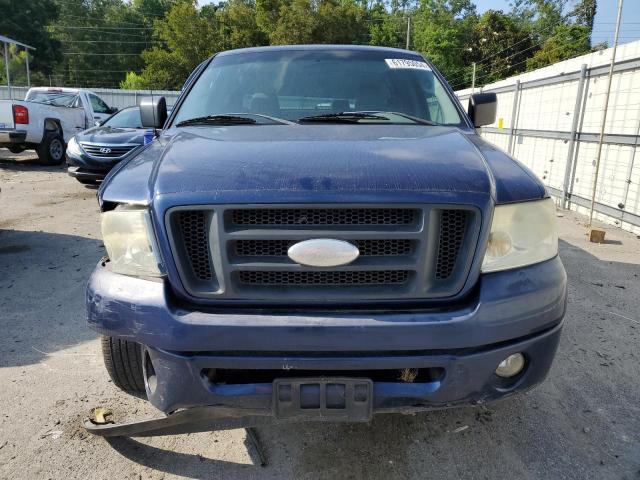 1FTRX12W07FB65225 - 2007 FORD F150 BLUE photo 5