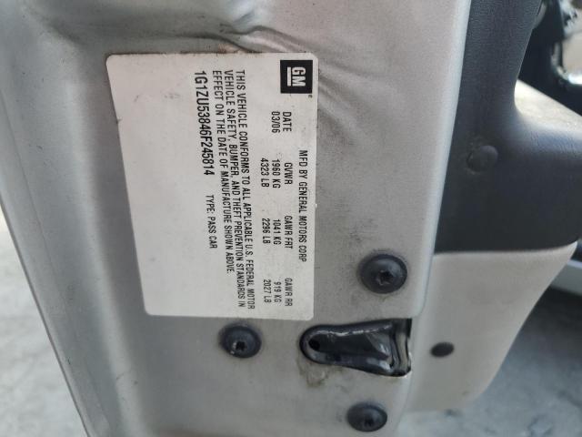 1G1ZU53846F245814 - 2006 CHEVROLET MALIBU LTZ Gümüş foto 12