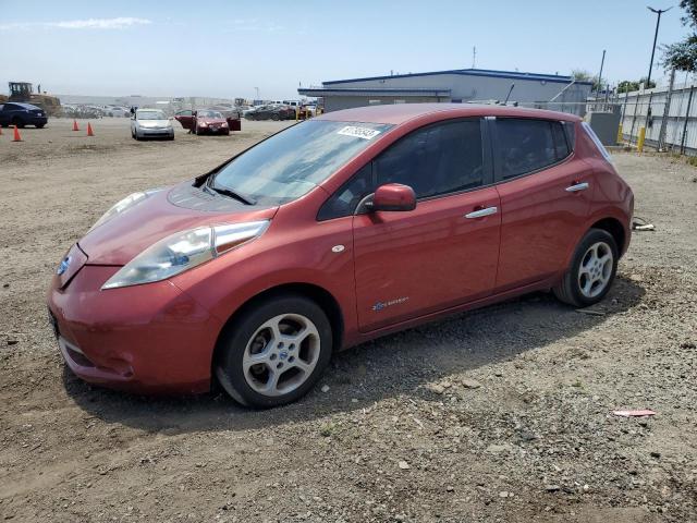 JN1AZ0CP6BT008112 - 2011 NISSAN LEAF SV RED photo 1