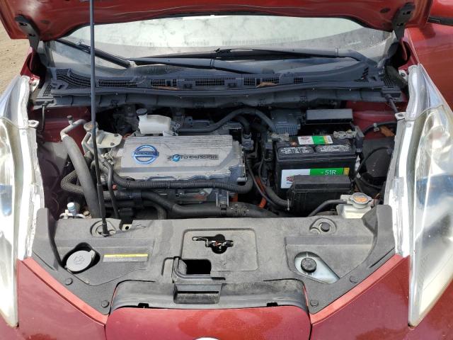 JN1AZ0CP6BT008112 - 2011 NISSAN LEAF SV RED photo 11