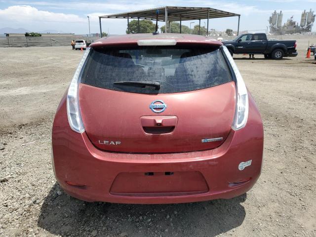 JN1AZ0CP6BT008112 - 2011 NISSAN LEAF SV RED photo 6