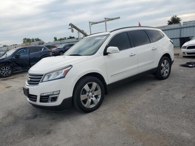 1GNKVJKD2FJ292163 - 2015 CHEVROLET TRAVERSE LTZ WHITE photo 1