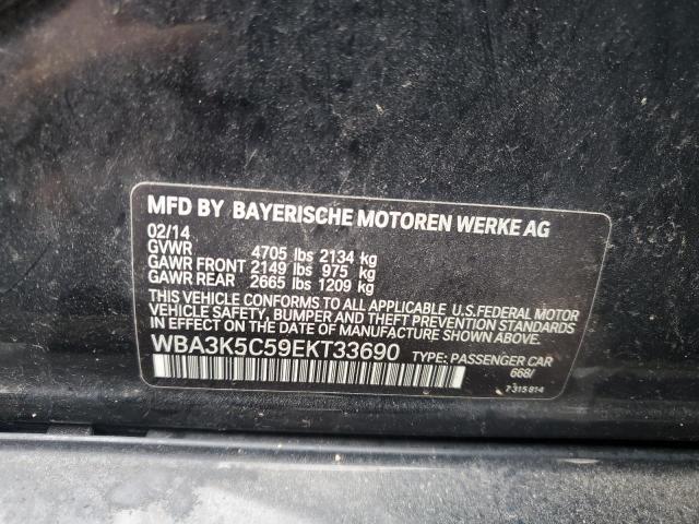 WBA3K5C59EKT33690 - 2014 BMW 328 D XDRIVE BLACK photo 13