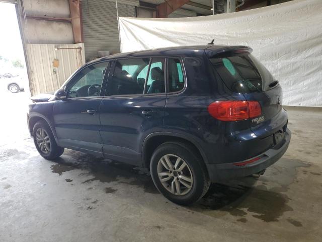 WVGAV7AX9CW575141 - 2012 VOLKSWAGEN TIGUAN S BLUE photo 2