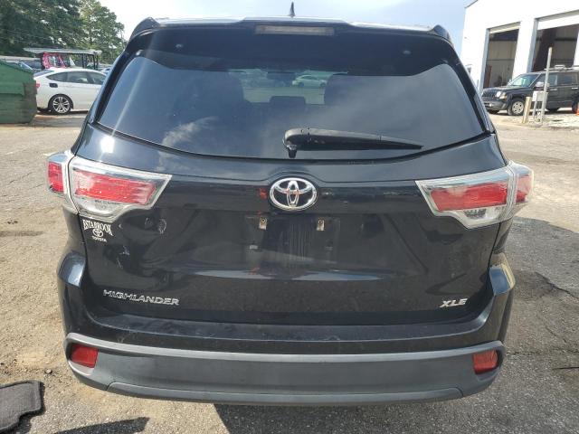 5TDKKRFH1GS507260 - 2016 TOYOTA HIGHLANDER XLE BLACK photo 6