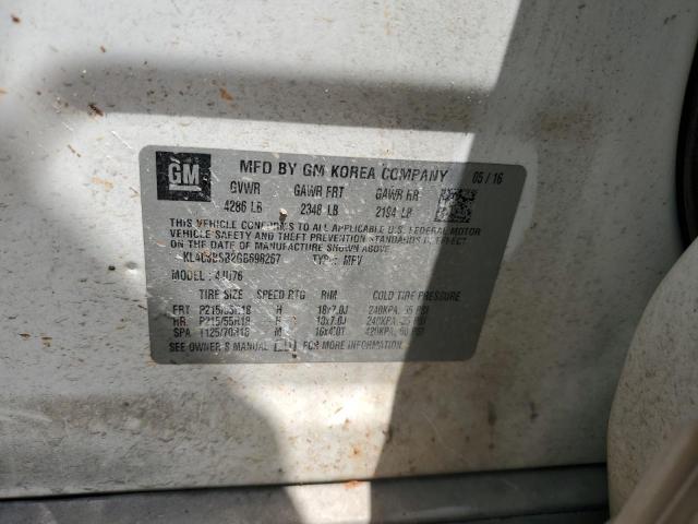 KL4CJBSB2GB698267 - 2016 BUICK ENCORE CONVENIENCE WHITE photo 13