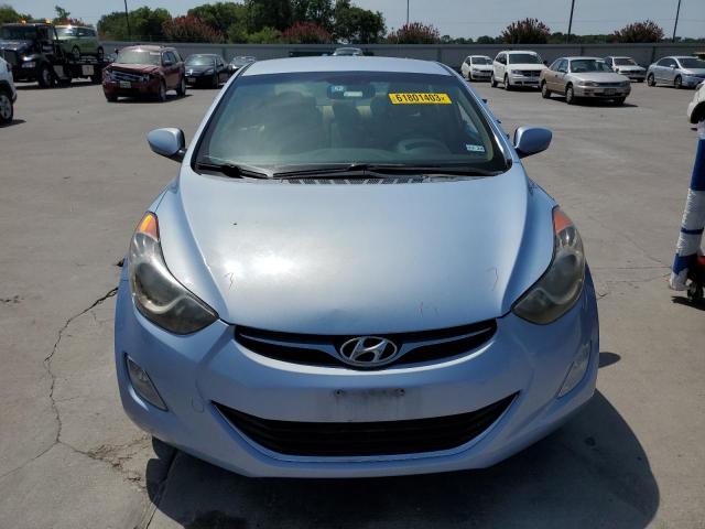 KMHDH4AE6DU500119 - 2013 HYUNDAI ELANTRA GLS BLUE photo 5