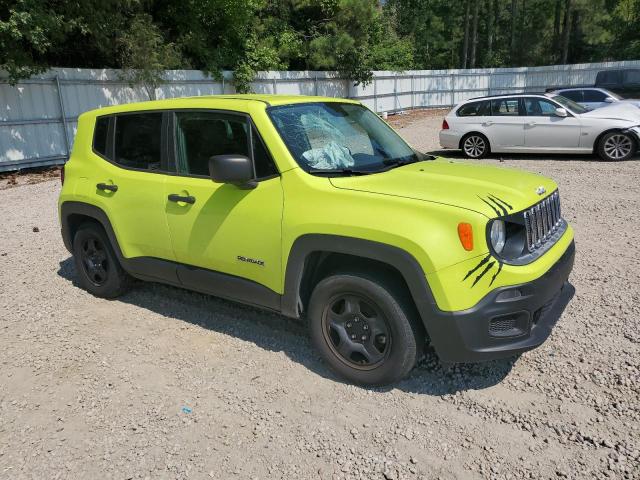 ZACCJAAB9HPG22652 - 2017 JEEP RENEGADE SPORT GREEN photo 4