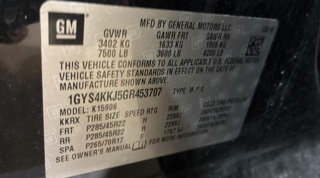 1GYS4KKJ5GR453707 - 2016 CADILLAC ESCALADE ESV PLATINUM Қара фото 10