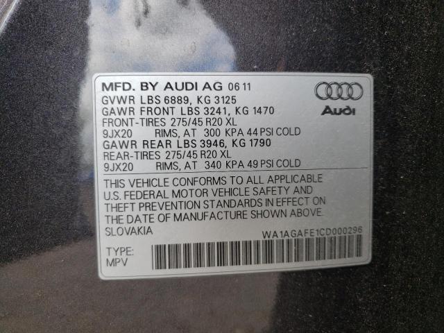 WA1AGAFE1CD000296 - 2012 AUDI Q7 PRESTIGE 灰色 照片 13