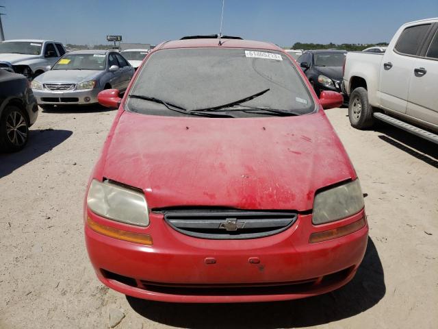 KL1TD66677B762246 - 2007 CHEVROLET AVEO BASE Qırmızı foto 5