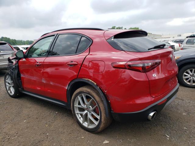 ZASFAKNN0J7B76733 - 2018 ALFA ROMEO STELVIO TI SPORT RED photo 2
