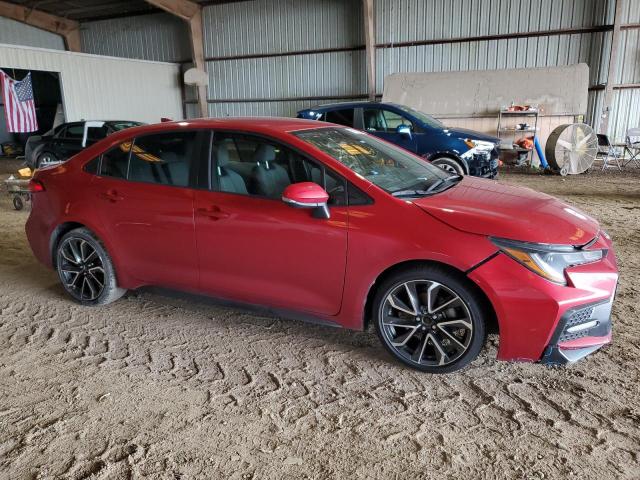 JTDS4RCE1LJ007658 - 2020 TOYOTA COROLLA SE RED photo 4