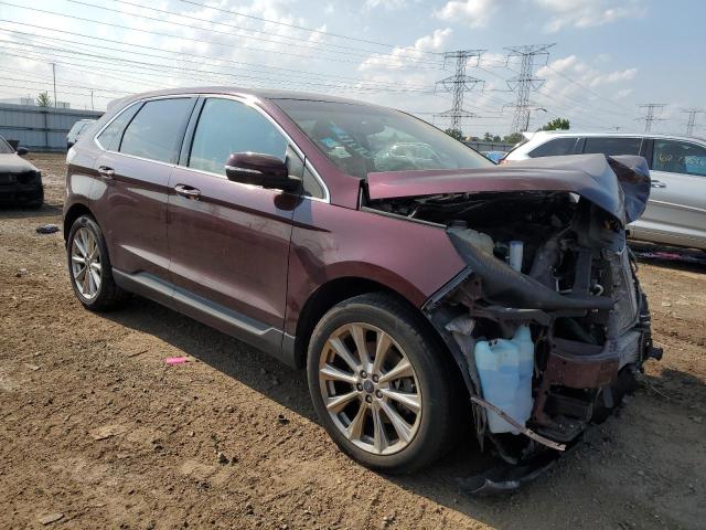 2FMPK4K93HBB41467 - 2017 FORD EDGE TITANIUM BURGUNDY photo 4