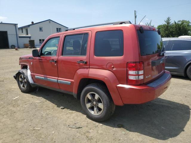 1J8GN28K38W152650 - 2008 JEEP LIBERTY SPORT RED photo 2