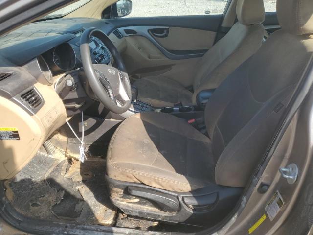 5NPDH4AEXDH451232 - 2013 HYUNDAI ELANTRA GLS GRAY photo 7