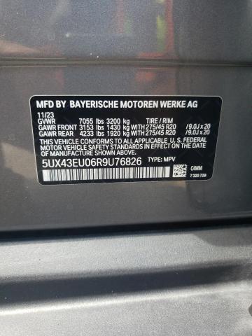 5UX43EU06R9U76826 - 2024 BMW X5 XDRIVE50E SILVER photo 14