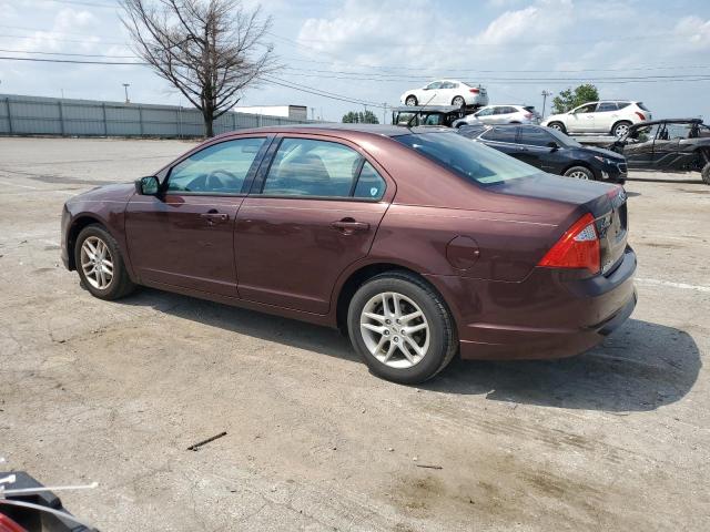 3FAHP0GA4CR162110 - 2012 FORD FUSION S MAROON photo 2