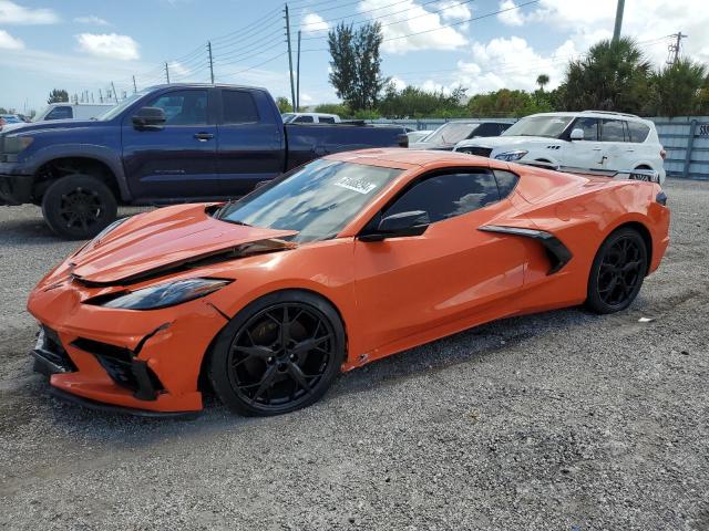 1G1YA2D45M5114215 - 2021 CHEVROLET CORVETTE STINGRAY 1LT ORANGE photo 1