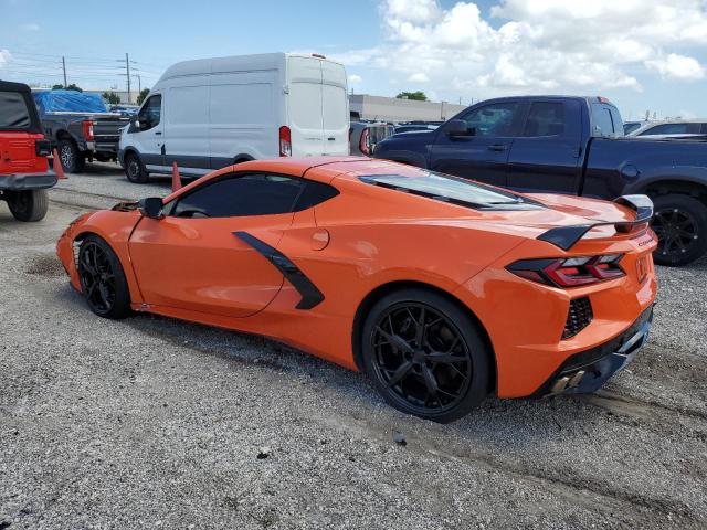 1G1YA2D45M5114215 - 2021 CHEVROLET CORVETTE STINGRAY 1LT ORANGE photo 2