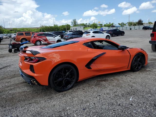 1G1YA2D45M5114215 - 2021 CHEVROLET CORVETTE STINGRAY 1LT ORANGE photo 3