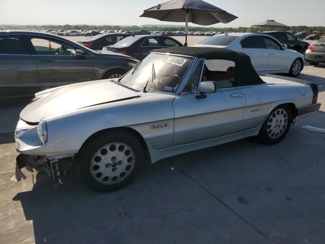 ZARBA5567H1052723 - 1987 ALFA ROMEO SPIDER QUADRIFOGLIO SILVER photo 1